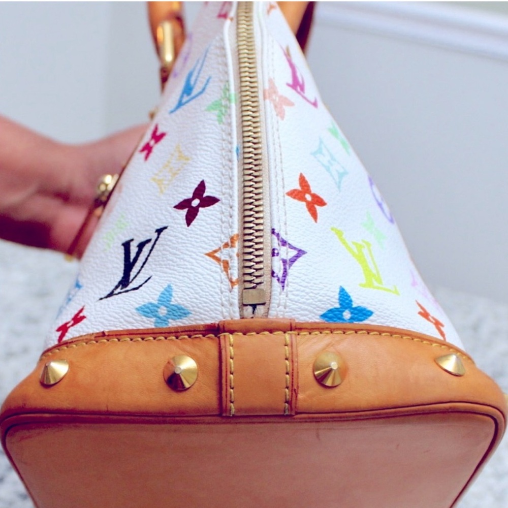 Louis Vuitton Multicolor Monogram Tote with Tan Accents - Picture 4 of 9
